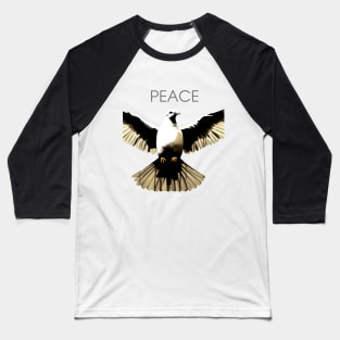 Peace Against Hate: Call for a Peaceful Resolution on a light (Knocked Out) background Baseball T-Shirt